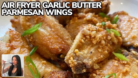 🍗 CRISPIEST Air Fryer Chicken Wings Recipe w/ Garlic Butter Parmesan Sauce (气炸超脆鸡翼) | Rack of Lam