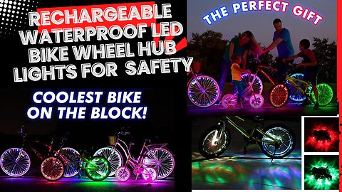 Rechargeable Waterproof LED Bike Wheel Hub Lights for Enhanced Safety