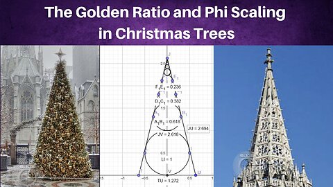 The Golden Ratio and Phi Scaling in Christmas Trees