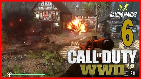 Call of Duty WW2 Full Gameplay No Commentary - God Mod - Story 6 #COD