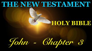 John - Chapter 3 DAILY BIBLE STUDY {Spoken Word - Text - Red Letter Edition}