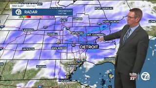 Snow winds down this evening