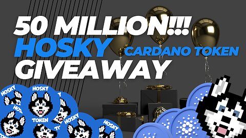 🥳MEGA 50 Million Hosky Giveaway Winners 🙌 (Cardano ADA Tokens)