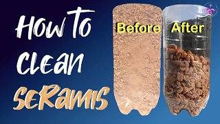 How to PROPERLY CLEAN Seramis | NO Dust in the pot | NO clogging up the pipes! #Seramis #Recycle