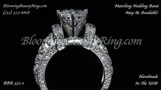 Diamond Engagement Ring BBR-332-1 Handmade In The USA