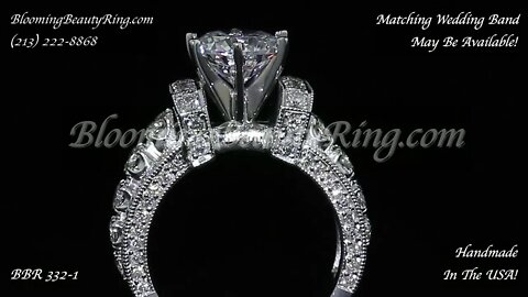 Diamond Engagement Ring BBR-332-1 Handmade In The USA