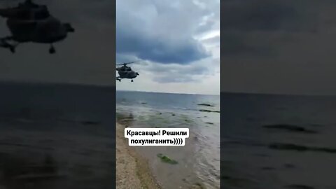 🇷🇺🇺🇦 Beautiful Mi-8AMTSh Passage Along The Coast Of Crimea