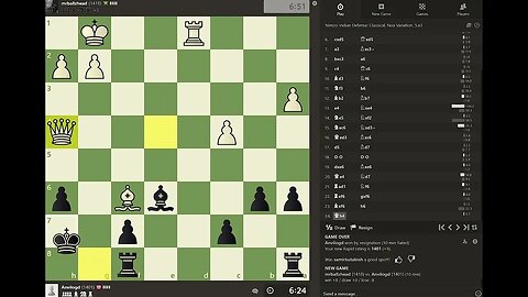 Daily Chess play - 1384 - Self-Checkmated myself in Game 3 XD