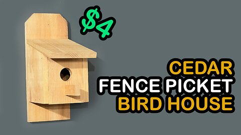 Cheap Cedar Fence Picket Bird House | Shop Noise