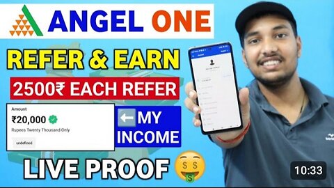 How to earn money from Angel one || Angel one refer and earn || #angeloneaccountopening #viralvideo