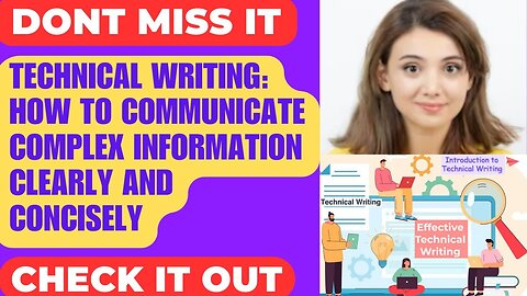 Technical Writing - Tech Writing - Technical Content Writer - Technical Author