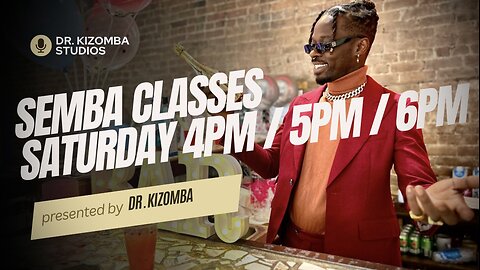 Saturday Semba Classes starting at 4PM | Dr Kizomba Studios Demo ✨