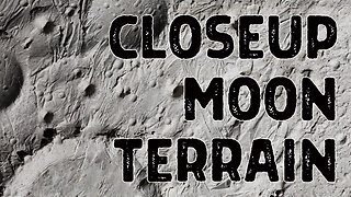 Closeup Moon Terrain & Apollo 13