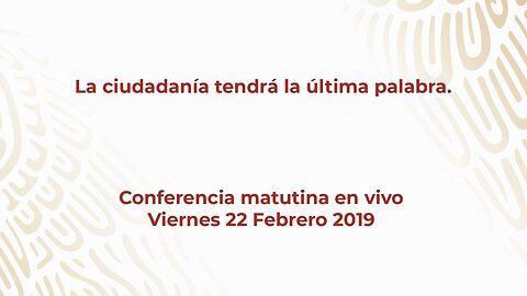 Presidente celebra aprobación de Guardia Nacional en el Senado. Viernes 22 de Feb de 2019