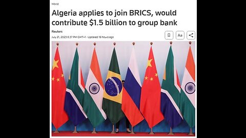 Algeria has applied to join the BRICS group and submitted a request to,