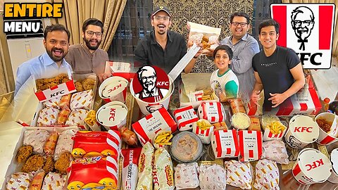 We Ordered Entire Menu Of KFC - Challenge