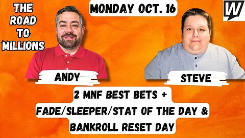 2 MNF Best Bets + Sleeper/Fade/Stat of the Day & Bankroll Reset Day