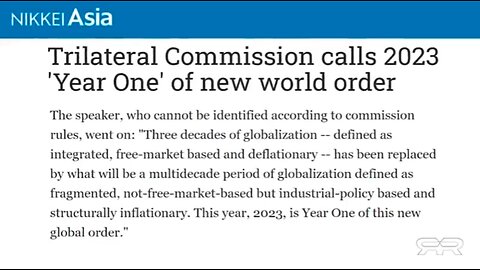 Dollar Collapse | Did the Trilateral Commission Call 2023 "Year One" of the "New Global Order?"