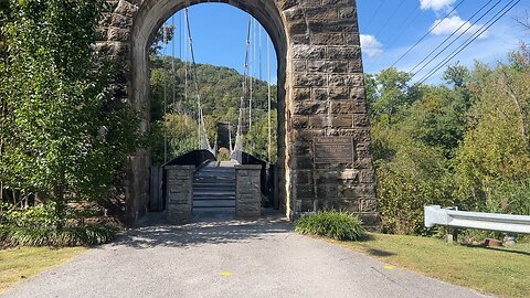 Pauley suspension bridge ￼