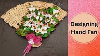 How To Design A Hand Fan : Blossom With Flower Clay | Designed Decorations