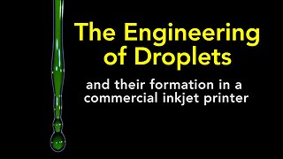 The Engineering of Droplets and their Formation in a Commercial Inkjet Printer