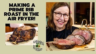 Air Fryer Prime Rib Roast | BBBE and Carnivore Beef Meal | Crispy Outside and Juicy Inside!