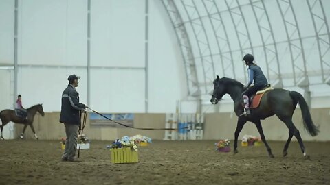 Riding lesson with instructor