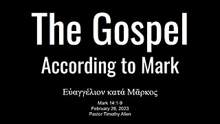 Mark 14:1-9 Mary Magdalene an example to follow