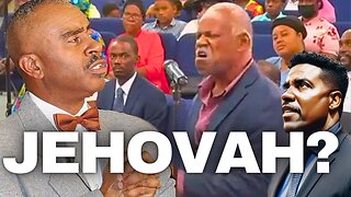 Pastor Gino Jennings argues with church member over the Lord’s name | First Church Truth of God