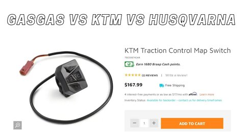 What's the deal with the 19-22 KTM / GasGas Map Switch?