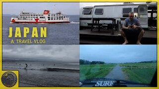 Rainy Season Japan Seaside Ambience of Tokyo Bay, Airstream Glamping in Chiba, Silent Travel Vlog