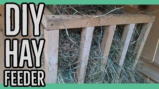 DIY Wall Mounted Hay Feeder