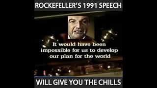 David Rockefeller, 1991, Thanks Media for Covering NWO's ass.