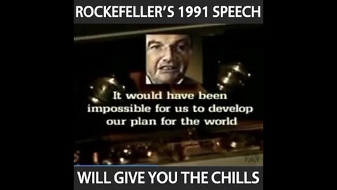 David Rockefeller, 1991, Thanks Media for Covering NWO's ass.