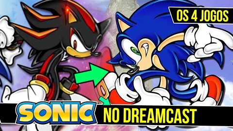 Todos os 4 Jogos do Sonic no Dreamcast #shorts