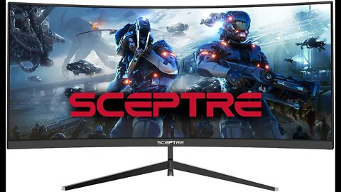 Sceptre 30-inch Curved Gaming Monitor 2560x1080 Ultra Wide Ultra Slim HDMI DisplayPort up to 200Hz
