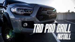 TRD Pro Grill on 2020 TACOMA | INSTALL | #tacoma #tacomagrill #tacomamods