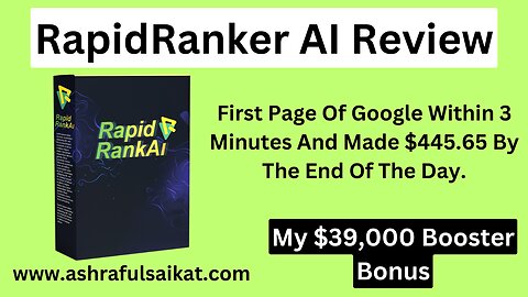 RapidRanker AI Review - Rank Any Video Within 3 Minutes! (RapidRanker AI App By Victory Akpos)