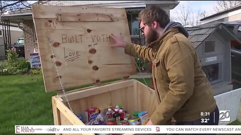 Warren teen builds 'Blessing Box' to feed neighbors in need