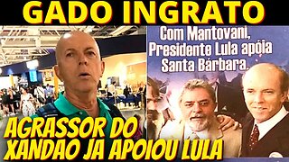 Raivoso que atacou Moraes já teve santinho ao lado de Lula