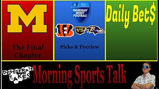 Morning Sports Talk: Bengals or Ravens Bouncing Back Tonight?