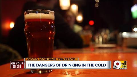 Alcohol especially risky in extreme cold