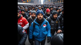 Did 13,000 migrants have just arrived in New York... from Canada.?