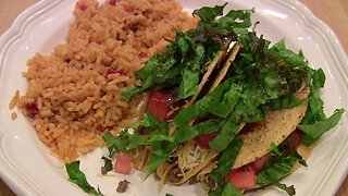 Quick & Easy Beef Tacos w/Spanish Rice