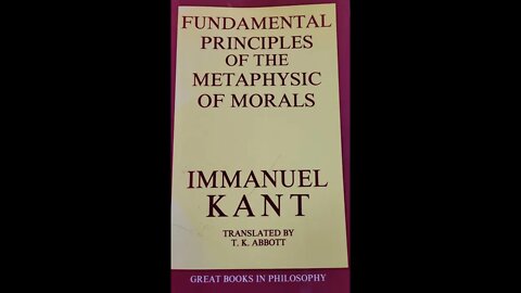 Fundamental Principles of The Metaphysic Of Morals Kant 1st Section