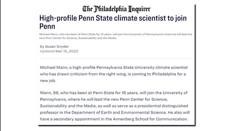 Philadelphia Adopts The #1 Climate Fraudster