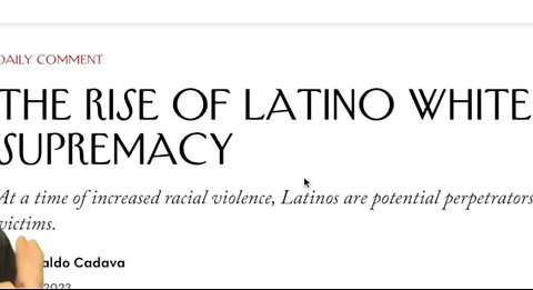 El supremacismo blanco latino es una realidad.