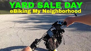 eBiking My Neighborhood Yard Sale