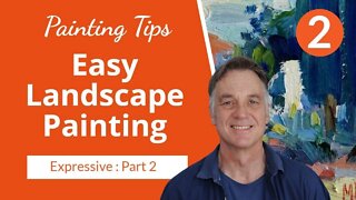 EXPRESSIVE Landscape Painting (Beginner) Part 2