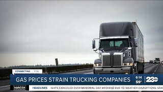 Gas prices strain trucking companies, leads to layoffs